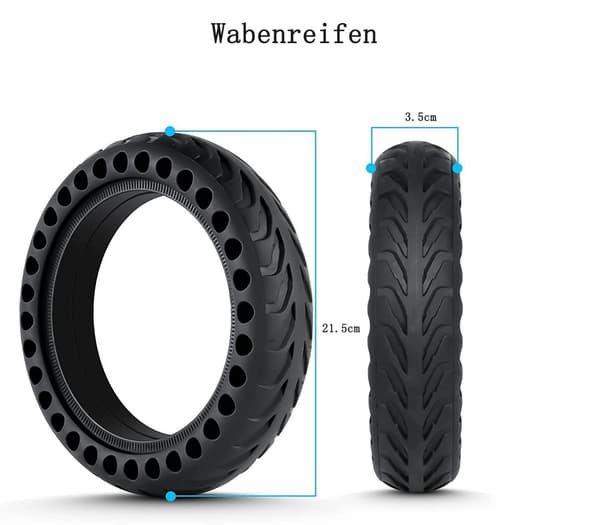 ##/Cykel- och elsparkhjulsdäck 8,5 tum ersättningsdäck M365 2-pack##/