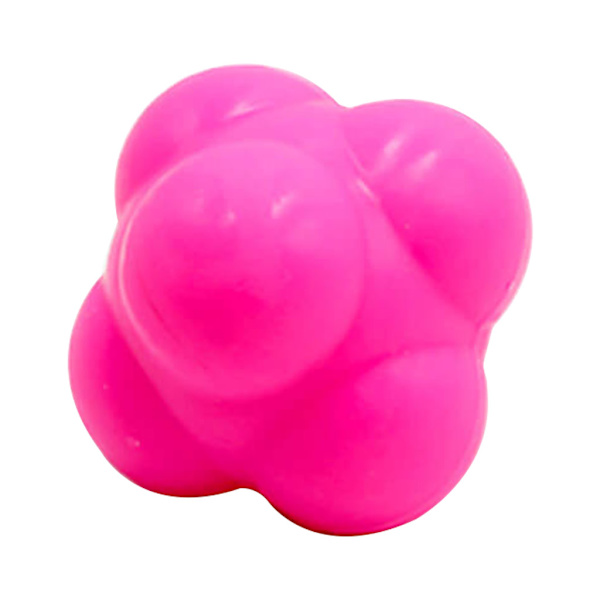 Ultra-Bounce Reaction Balls Fitness Hexagon Ball Bounce Reaction Balls för smidighet för reflex- och koordinationsträning Yellow