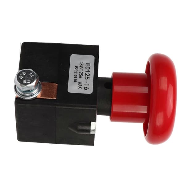 Nødstopkontakt 48V 125A Metallegering ED125-16 Stopknap Passer til de fleste gaffeltrucks