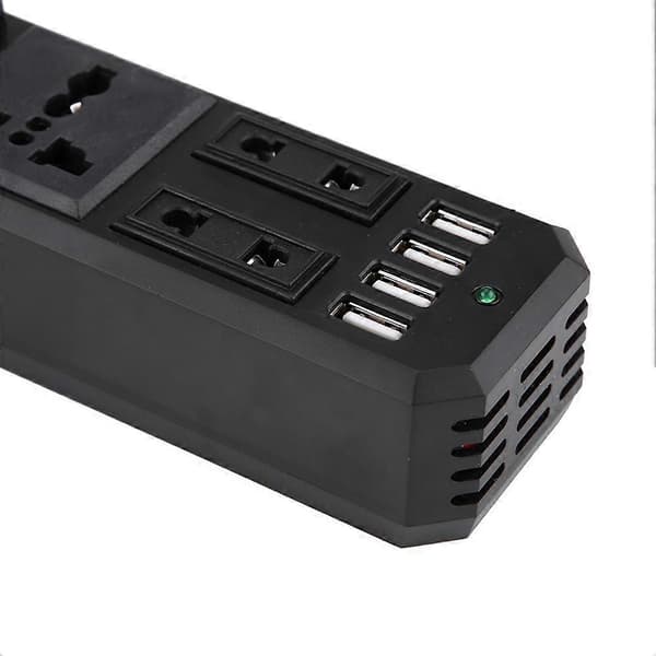 200W DC 12V til AC 220V Bilstrøminverter Konverter Cigarettænder USB-oplader Universal