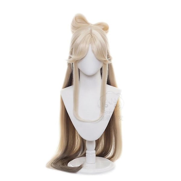 120cm Anime Game Genshin Impact Cosplay Halloween Ningguang Cosplay Peruk Genshin Impact Ning Guang Cosplay hår