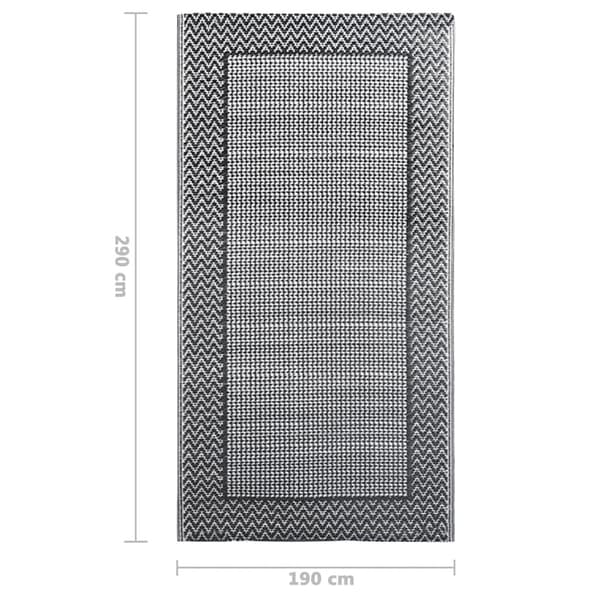 vidaXL Utomhusmatta  190x290 cm PP gray