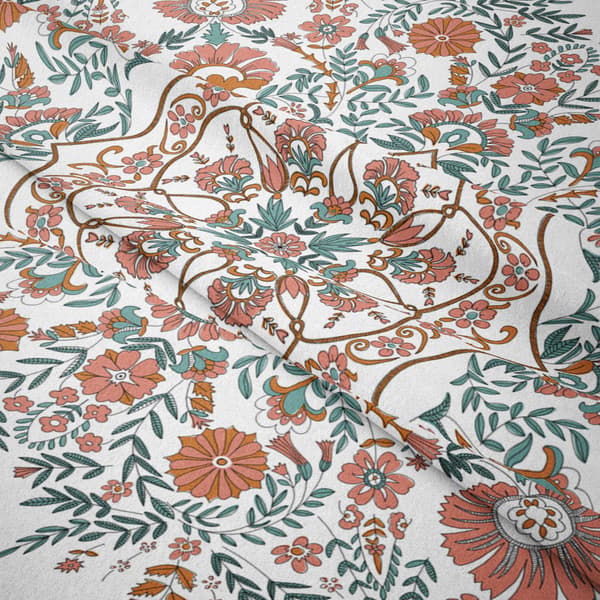 150×200cm Bohemsk billedvev - Knust blomst, dekorativ billedvev