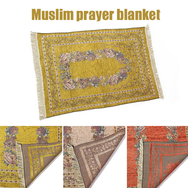 Ramadan Koranen Islamisk Bön Matta Matta Tofs Bordsduk Cover Yogamatta Claret