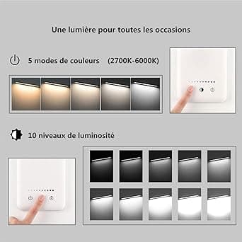 LED Bordlampe Dimbar Touch Control Øyebeskyttelse Med USB-port Sølv