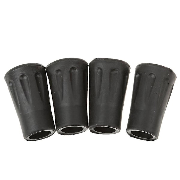 4 stk. Udskiftningsgummispidser Endekompatibel Vandrestav Vandring Trekkingstave 4cm