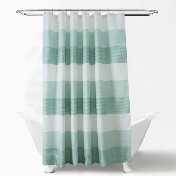 Duschdraperi premium textil tjock struktur badkar