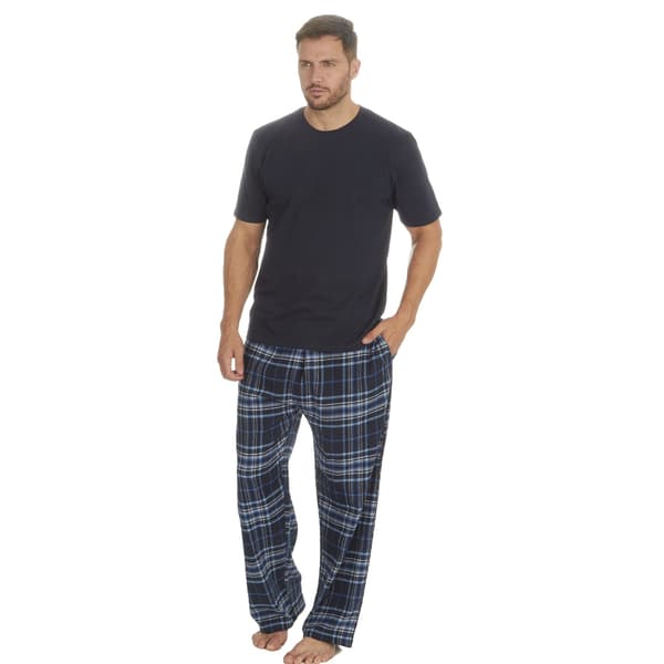 Embargo Herr Rutig Kortärmad Pyjamas et  Marinblå Navy S