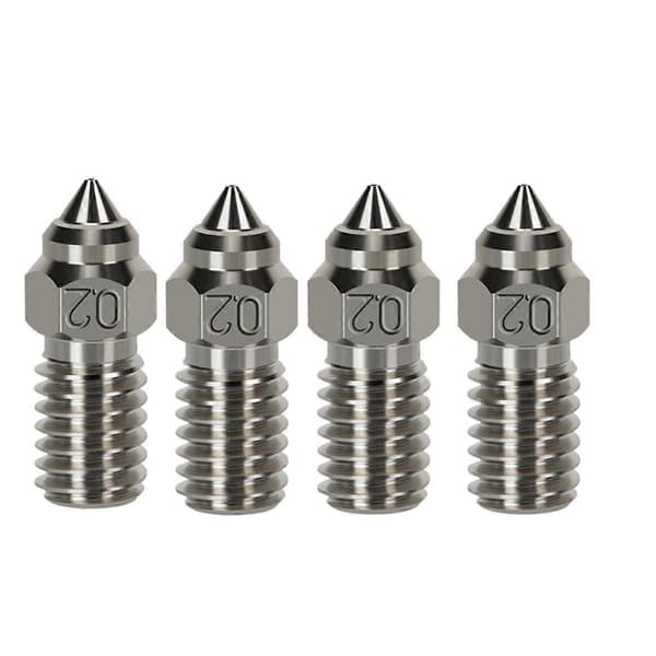 4PCS 0,2 mm för 7/5/3V3 SE Munstycke Krom Zirkonium Koppar Munstycke Högflödes Högtemperatur CHT Munstycke