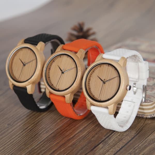 ##/Kvartsur & premium träklocka i naturträ analog herrur 1 styck##/
