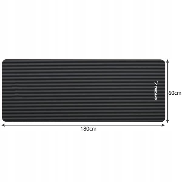 Yogamåtte -  - 60 x 180 cm black