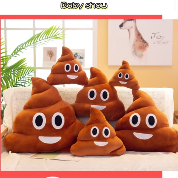 20/35 cm Söt Emotion Stuffed Plyschkudde 35cm style11