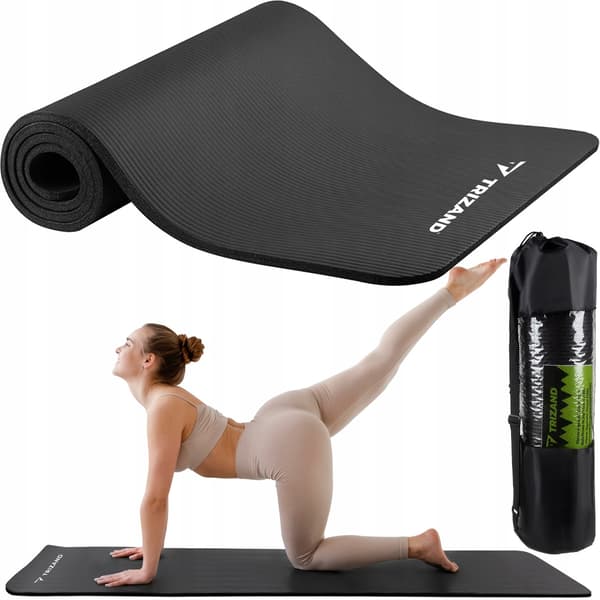 Yogamåtte -  - 60 x 180 cm black