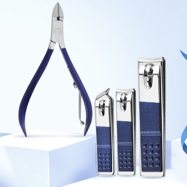 4/7/10/12/15/18 stk Reise Pedikyr Manikyr Sett Neglepleie Clipper Saks Kit Verktøy Grooming Rustfritt Stål Sett PU Veske 7piece sets