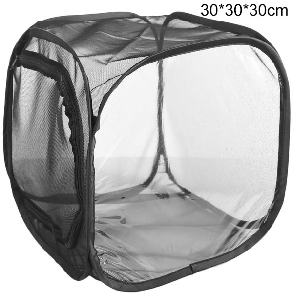 Insekt- og sommerfuglhabitatbur Stor bærbar insektmonark 30*30*30cm