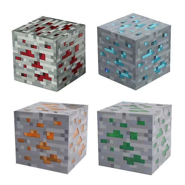 Lamput Creative Cube Yövalo Paristo Lelu Lahja Red