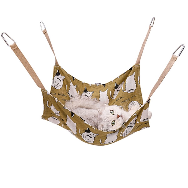 Cat Cage Hängmatta Husdjurshängsäng Sovgungstol Andas Bekväm bursäng för kattunge Four Leaf Clover