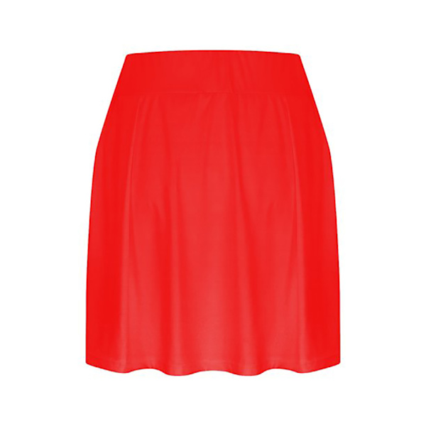Joefnel Active kort Atletisk stretchy Plisseret Tennis til kvinder Red S