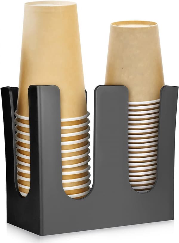 Kaffetilbehørssett oppbevaringsboks kaffekoppdispenser