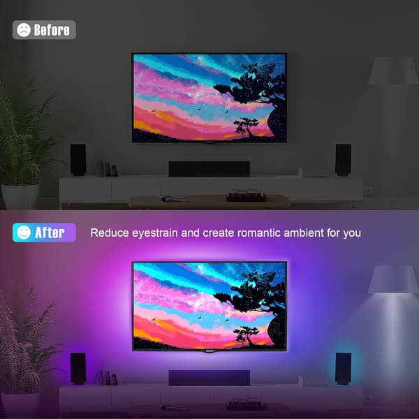 LED Strip, 5M 150LED Bluetooth 5050 RGB 5V USB