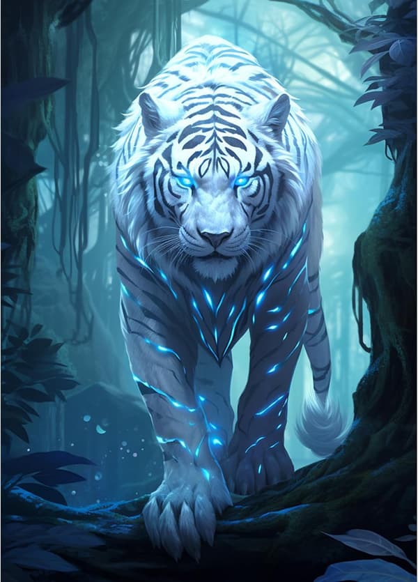 5D diamantmalingssett (skogtiger)