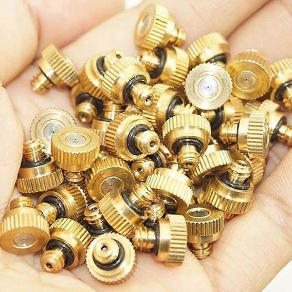 20 st / set mässingsdimmunstycken Mister Water Sprinkle för kylsystem