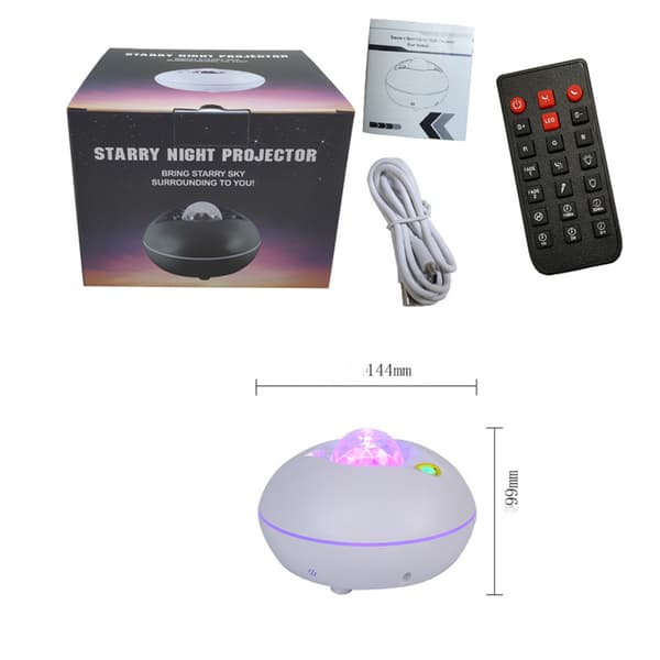 Stjerneprojektor Nattlys, LED Stjernelys Projektor