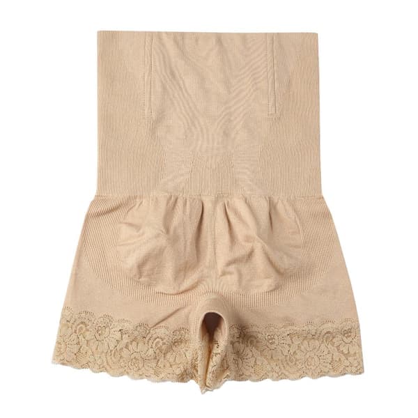 Formor shorts, hög midja, spets - beige - /x Beige XL