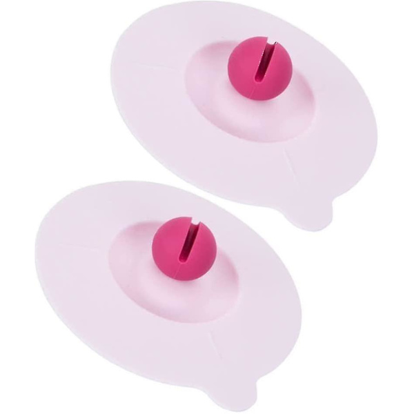 Silikonkoppslock med skedhållare 2st Cover mjuka muggöverdrag Läckagesäkra cover Lufttäta försegling Dryckkoppslock Varmkall cover (