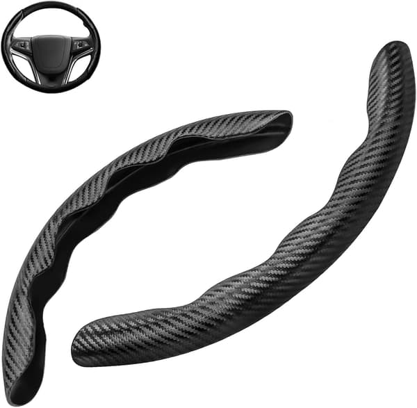 Universal Carbonfiber Bilratstyrebetræk Segmenteret Bil St