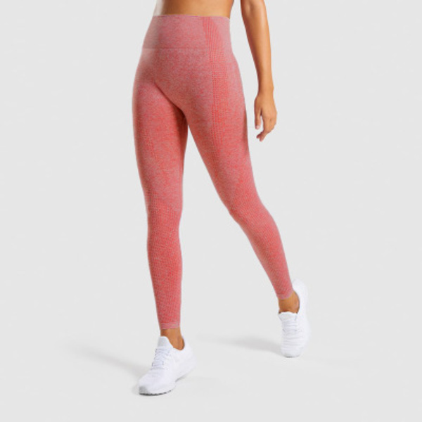 Dame Høj Talje Yoga Leggings Løb Sport Gym Bukser Træning red S