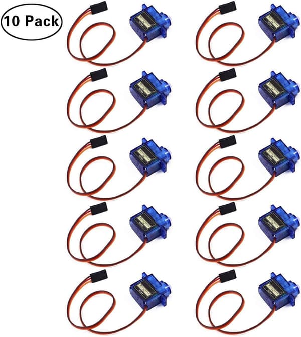 10st SG90 Micro Servo Motor för RC Car Robot Helikopter Flygplan