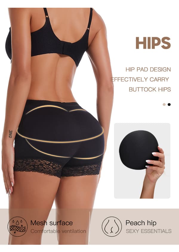 Ramonti Dame Push Up Lace Truser Butt Flat Shaper Usynlig