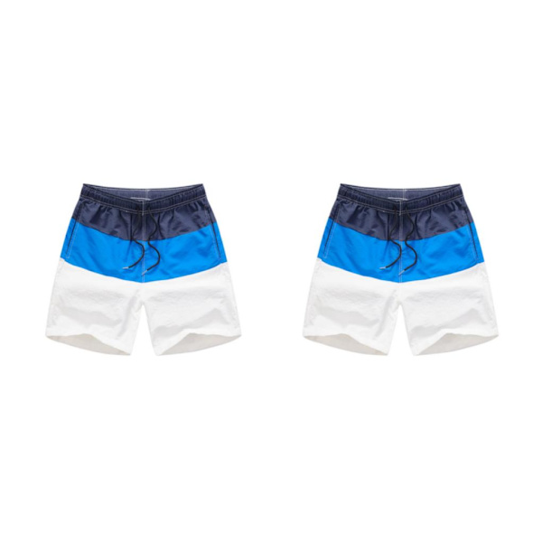 1/2/3/5 Hengittävät ja tyylikkäät miesten shortsit - kesään Blue and Dark Blue XXL,1 2PCS