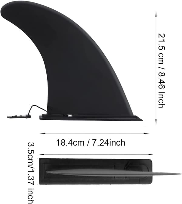 1 stk. Avtakbar Universal SUP-finne, nylonforsterket