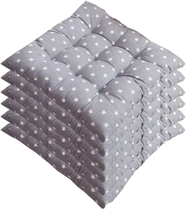 Sett med 6 stolputer 40x40, Dekorative puteputer stolputer