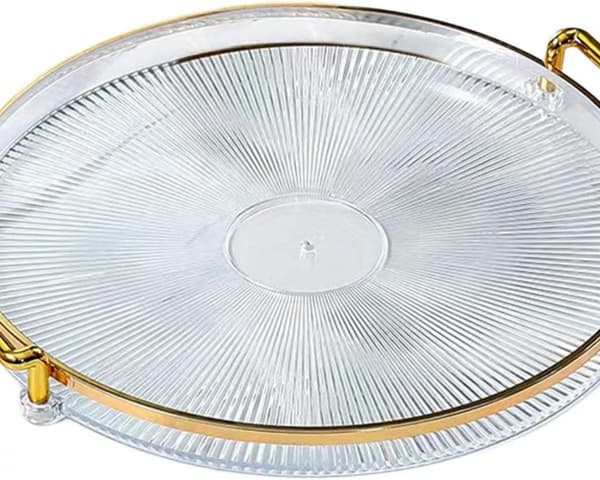 Transparent fargetavle med håndtak, matholder