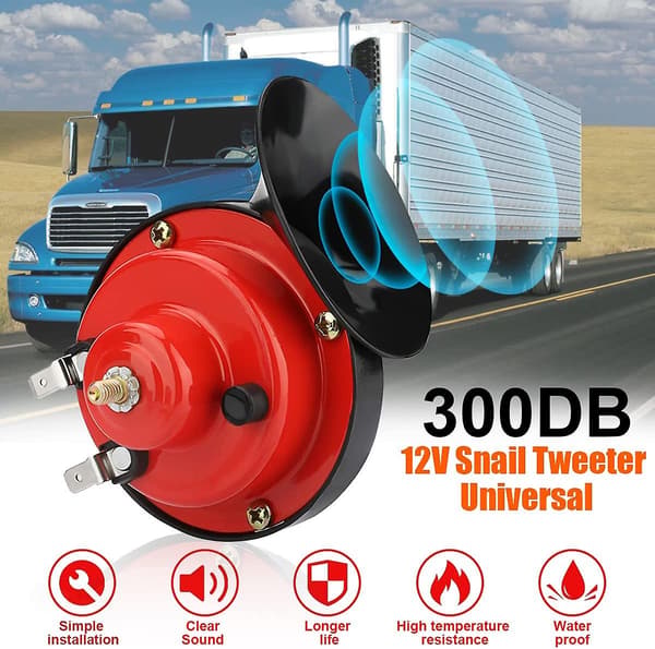 2kpl 300dB Super Loud junan torvi Universaali autotarvike