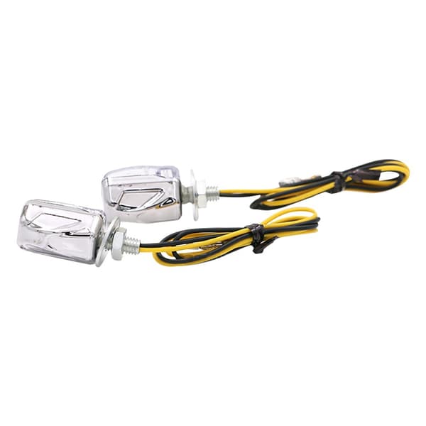 2 stk, Universal Motorsykkel Mini LED Blinklys Auto Acce