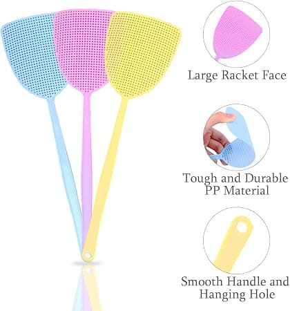 Rosa flugsmälla, 1-pack plastflugsmällset Insekt Geting Skadedjursbekämpning