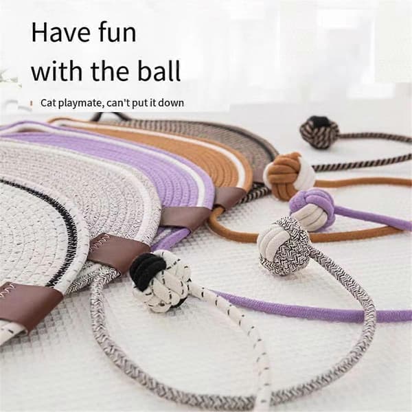 2 STK Bomullstau Brett Kattekloring Stolpe Matte Seng Matte Klo Sliper Skrapere for Katt Sliping Spikerpute, B