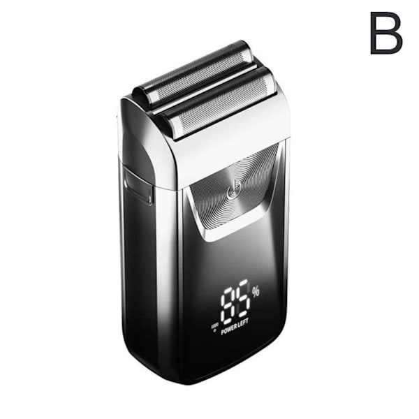 Elektrisk barbermaskine Elektrisk shaver Genopladelig barbermaskine til silver One-size