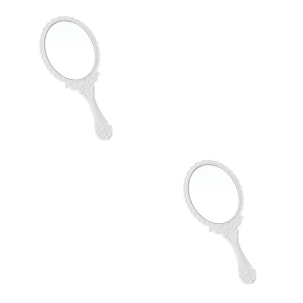 2/3/5 spegel för makeupälskare Bärbar och pålitlig klar White 2PCS