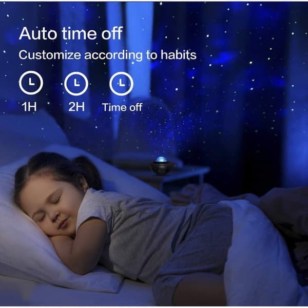 Stjärnhimmelsprojektorlampa, USB-vattenmönster LED-nattlampa