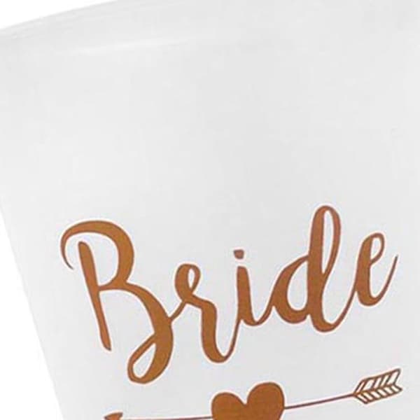 12 kpl Team Bride Muovimuki Polttarit Läpinäkyvät kupit Setti