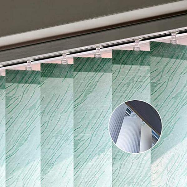 12-delad set av blind metallklämma vit set