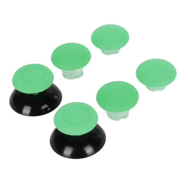 Tommelfingergreb 8 i 1 Multifunktionelle 3D Fjernfølende Tommelfingerpindhætter med 2 stk. Tommelfingerpindbase til PS5 Controller Grøn