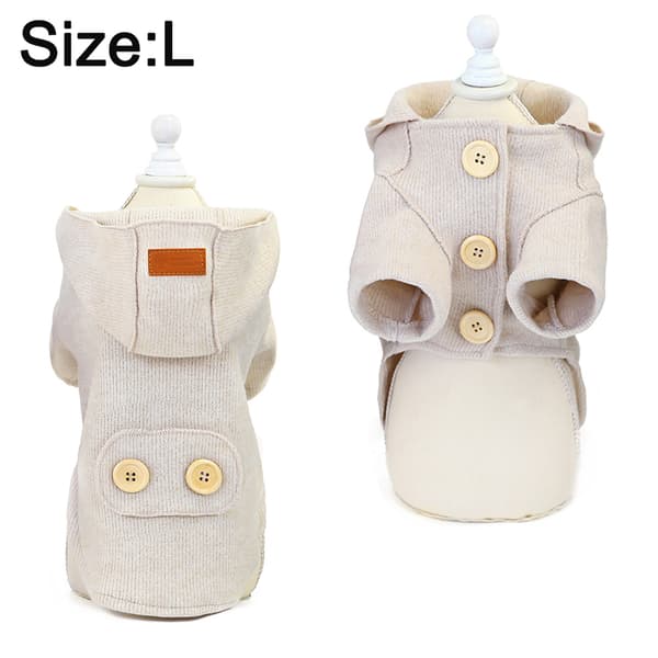 Pet vår-, höst- och vinterkäder Pet coat Pet mode coat l