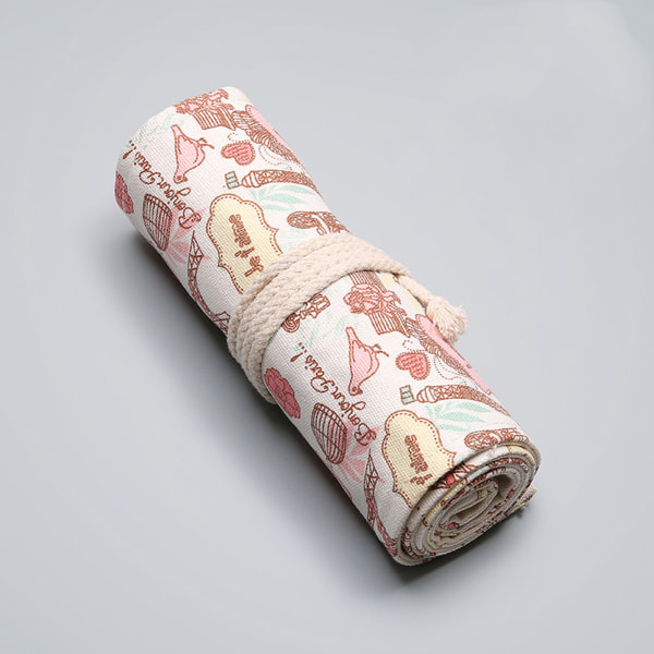 12/36/72 Fack Canvas Pencil Wrap Pouch Roll up Pennhållare för case för Student Konstnär Ritning Färgläggning Organizer Statio null - A 72 holes