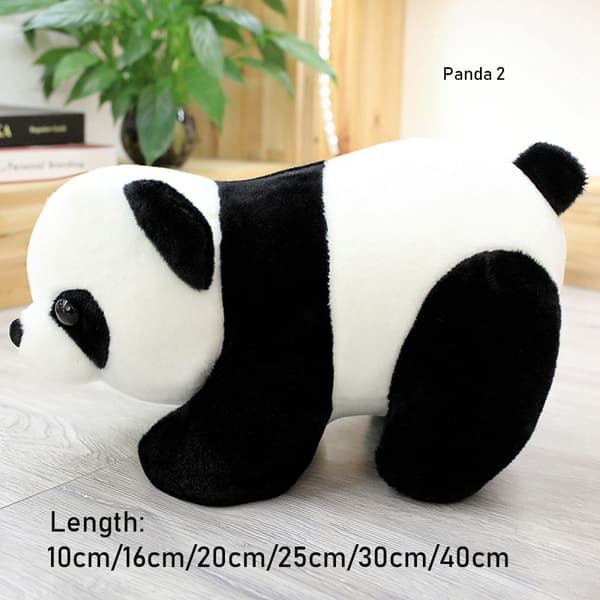 Plysch Panda Gosedjur Present Docka 16CM SITTSTYL